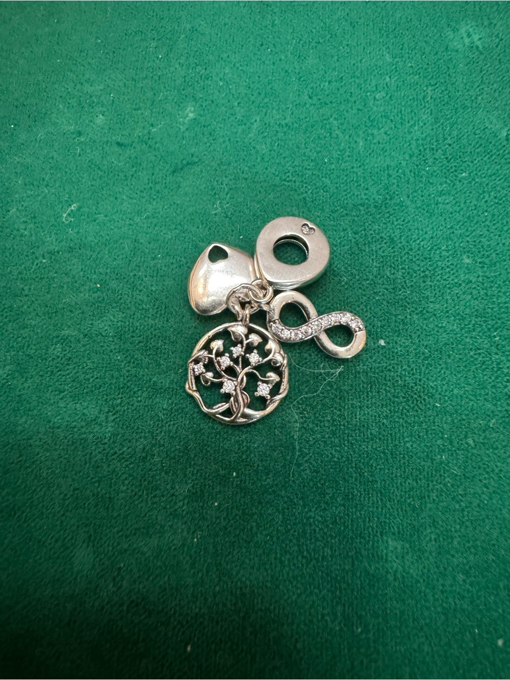 Pandora 925 Sterling Family Infinity Triple Dangle